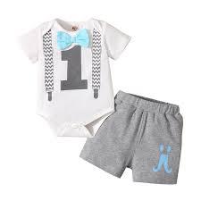 100% T-shirts et shorts à motifs floraux en coton doux et cool pour garçons ensembles de vêtements décontractés pour tout-petits avec peigné compact - Product Image 6