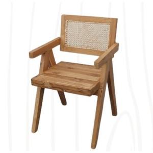 Silla de Comedor Moderna Ariana con Tapicería de Tela, Asiento y Respaldo Acolchados, Acabado con Recubrimiento en Polvo, Indonesia Komodoin, Indonesia Dining - Product Image 1