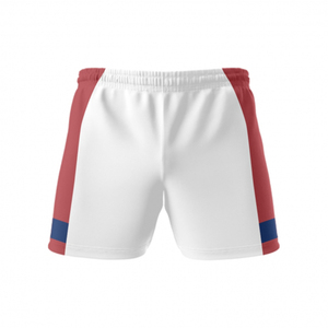 Black Rugby <b>Shorts</b> with Custom Design Logo and Size Sublimated Breathable and Comfortable for Adults - Product Image 4