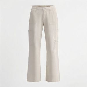 Pantalones Anchos de Mezclilla para Mujer, Estilo Hip Hop Vintage Americano, Bordado con Patrón Geométrico, Color Personalizado, Pantalones Holgados - Product Image 1