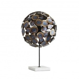 Ensemble de 3 dessous de verre Designer Sculpture décorative pour la maison avec support de base en métal enduit de poudre de couleur noire de l'Inde au prix le plus bas - Product Image 4