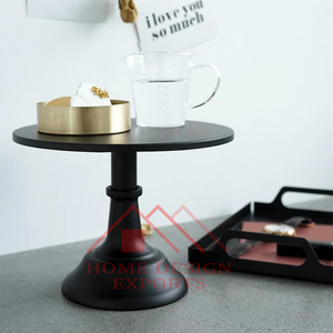 Support de gâteau en métal fait main fini noir pour l'affichage et l'utilisation de gâteau de fête et d'événement - Product Image 2