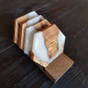 Dessous de verre ronds en résine époxy de la meilleure qualité Dessous de verre promotionnels au design personnalisé prix de gros direct usine - Product Image 4