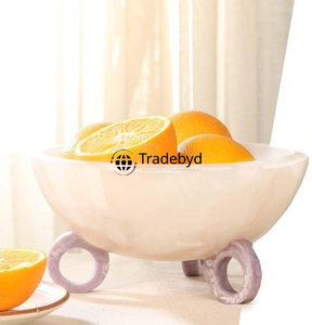 Bol en résine de style ange, de luxe, fait main, pour la décoration de table, de la marque Tradebyd, idéal pour offrir et créer une ambiance chaleureuse à la maison - Product Image 2