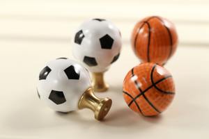 Perilla de diseño de baloncesto para armarios, cajones y puertas, manija decorativa divertida para habitación de niños, decoración del hogar y muebles temáticos deportivos - Product Image 6