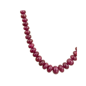 Collar de hilo de cuentas de rubí de alta calidad con tamaños personalizados disponibles a precio mayorista - Product Image 3