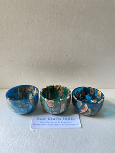 Bol d'incrustation de résine époxy et de bois de vente chaude pour servir le bol décoratif pour les frites Table basse comptoir cuisine décor à la maison bols - Product Image 6