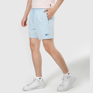 Shorts décontractés pour hommes personnalisés, couleur kaki, taille élastique, taille mi-haute, unis, écologiques - Product Image 2