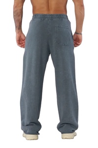 กางเกงสเวตเตอร์ขากางเกงขายาวเอวสูงทรงหลวมเอวยางยืดน้ำหนักเบาสำหรับผู้ชาย - Product Image 5