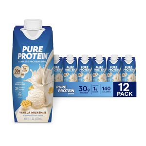 โปรตีนเชค วานิลลา เพียวโปรตีน ขนาด 11 ออนซ์ บรรจุขวด แพ็ค 12 ขวด - Product Image 4