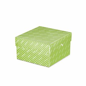 กล่องเค้กแข็งสีขาวแบบกำหนดเองได้พร้อมฝาปิด 15x15x10 ซม. เคลือบด้าน - Product Image 1