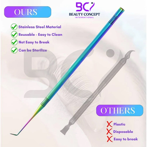 Outil de rehaussement de cils de qualité supérieure, couleur arc-en-ciel, pour salon de beauté, pour permanente, extensions et teinture des cils - Product Image 2