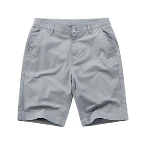 Short décontracté à coupe ample, vêtements de rue, travail, logo personnalisé, 100% coton sergé, short chino pour homme, lavage à l'eau - Product Image 1