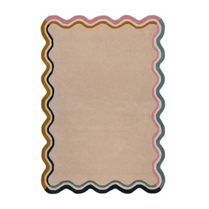 Tapis en coton 100% fait main, à motifs floraux, touffeté, abstrait, moderne, à poils épais, adapté aux animaux domestiques, pour la chambre des enfants, le salon - Product Image 3