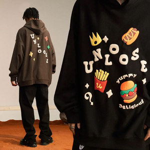 Vente chaude Streetwear Vintage Style Surdimensionné Bouffée Imprimé À Capuche Meilleure Qualité Fait Surdimensionné Hommes Bouffée Imprimer Hoodies - Product Image 4