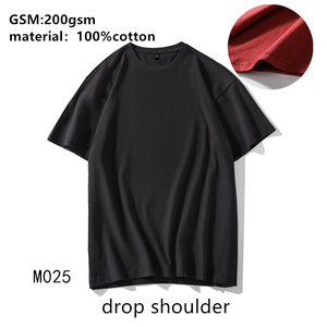 T-shirts pour hommes avec logo brodé personnalisé, 100% coton, 220 grammes, respirant, séchage rapide, col rond, décontracté - Product Image 5