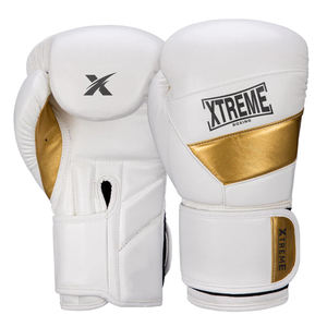Guantes de Boxeo de Piel Auténtica de la Mejor Calidad al por Mayor, con Cierre de Velcro, Logotipo Personalizado, Guantes de Entrenamiento Unisex - Product Image 1