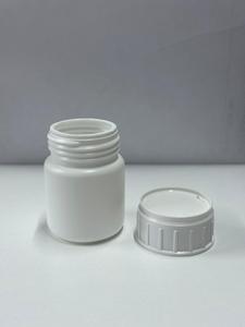 Botella de Plástico HDPE de 30 ml, Envase Redondo con Tapa de Rosca, Envase Médico Blanco, Logotipo Personalizado - Product Image 4