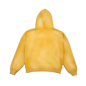 Sudaderas Extra Grandes de Alta Calidad para Hombre, Estilo Desgastado, Lavado Ácido, Decoloración al Sol, Felpa Lisa Teñida para Invierno - Product Image 4