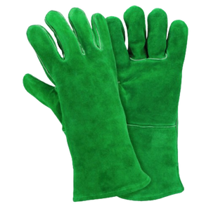 Guantes de soldadura de cuero de vaca resistente de alta calidad Guantes de protección personal para construcción de barbacoa Seguridad de abrasión - Product Image 5