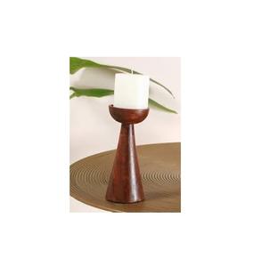 Home Were Use 100% Bougeoir en bois naturel Exportateur en gros Dernière conception Bougeoir en bois d'acacia massif Fabricant - Product Image 2