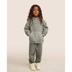 Ventes en gros de survêtements décontractés d'hiver pour enfants, filles et garçons, vêtements personnalisés, ensembles de survêtements, ensembles de survêtements en coton 2025 - Product Image 6