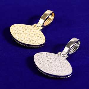 Unique Designer Hommes Moissanite Diamant Fine Bling Bijoux 925 Sterling Silver HipHop Style Oeil Pendentif Fantaisie Oeil Charme Pendentif - Product Image 3