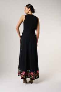 Máquina floral vestido adornado con las mangas completas o-cuello Floral Encaje Vestidos de noche Noble gasa Vestidos de noche - Product Image 5