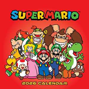 Calendario de Escritorio Super Mario 2026, Planificador de Papel para Mesa y Exhibición con Reloj y Uso de Oficina - Product Image 4
