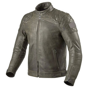 Veste en cuir Vestes de moto en cuir véritable de haute qualité avec logo personnalisé Design unique Veste de moto en cuir de couleur unie - Product Image 1