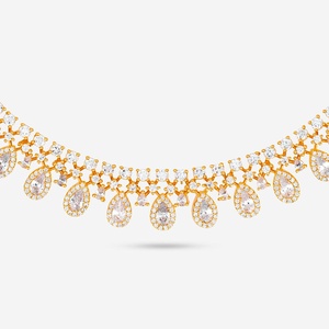 Zircon Necklace 188731 Elegant <b>Wedding</b> <b>Accessory</b> with Dazzling Zircon Stones - Product Image 5