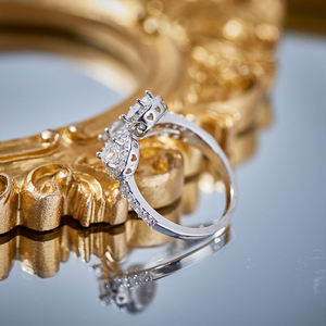 Anillo de plata S925 con diseño abierto para mujer, accesorio de gama alta a la moda para aniversario de boda y fiesta de compromiso - Product Image 5