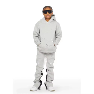 Alta calidad personalizar hombres con capucha Jogger trajes chándal conjunto hombres Casual moda desgaste chándal - Product Image 6