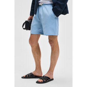 GRIMELANGE LEYTON Pantalones Cortos y Bermudas de Lino para Hombre, Corte Relajado, Doble Bolsillo, Cintura Elástica - Product Image 3