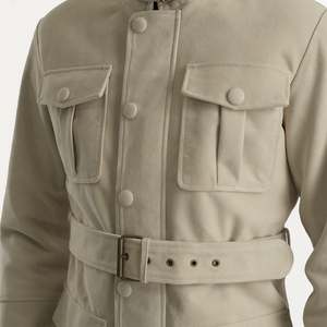 Chaqueta Reversible de Cuero Vacuno y Ante para Otoño - Estilo Aviador y Ropa de Trabajo, Impermeable con Cremallera, Vintage - Product Image 6