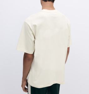 Camiseta recortada de gran tamaño para hombre con logotipo personalizado, ropa de calle minimalista, camiseta cuadrada holgada, diseño en blanco para imprimir - Product Image 2