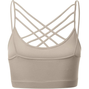 Sujetador deportivo con espalda descubierta y 2 hombros, sujetador de alta elasticidad para correr, gimnasio, fitness, yoga, nuevo - Product Image 2