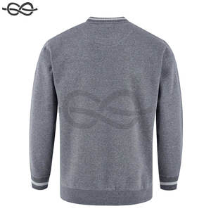 เสื้อสเวตเตอร์สำหรับผู้ชายเสื้อสเวตเตอร์คอกลมแบบเรียบใส่ได้ทั้งใบหน้าปักลายโลโก้สไตล์วินเทจแบบเรียบ - Product Image 5