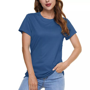 Recién llegado, camisetas para mujer, camisetas informales de verano para mujer, camisetas transpirables para mujer, venta en línea, cómodo servicio OEM - Product Image 3