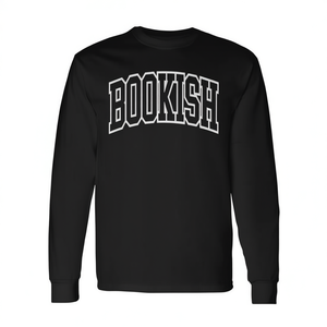 T-shirt promozionale minimalista a maniche lunghe Bookish - Product Image 2