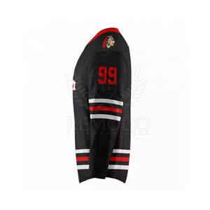 Maillot de hockey sur glace respirant, très demandé, qualité supérieure, 100 % polyester, vêtements de sport avec couleur et logo personnalisables - Product Image 3