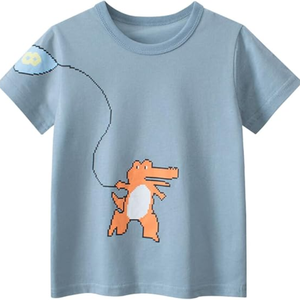 Camiseta de algodón de punto para niños pequeños, ropa de Boutique con apliques personalizados, ropa de verano cómoda para niños, ropa para niños, camisas - Product Image 3