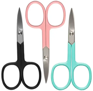 ANAAIF Ciseaux de mise en forme des cils et des sourcils à manche en céramique de couleur personnalisée Outils de beauté sûrs pour manucure de marque privée - Product Image 5