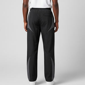 Pantalons de survêtement pour hommes en toile de coton de haute qualité, tendance, vente en gros, streetwear, bloc de couleur, hip hop, décontracté, lavé - Product Image 6