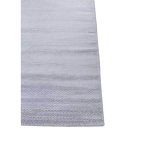 Tapis en viscose tissé à la main de couleur unie ivoire HPV-13014 pour usage domestique - Product Image 4