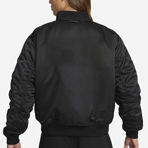 Chaqueta Bomber Cortavientos Personalizada con Logotipo Bordado a Precio Económico para Hombre, Talla Grande, 100% Poliéster, Impermeable, Chaqueta Bomber de Seda - Product Image 3