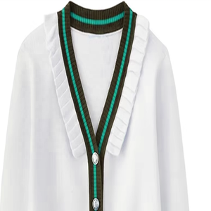 เสื้อสเวตเตอร์ถักแขนยาวสำหรับทุกเพศเสื้อคาร์ดิแกนถักอะคริลิคปักโลโก้มหาวิทยาลัยมหาวิทยาลัยมหาวิทยาลัย - Product Image 4