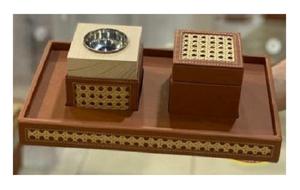 Quemador de Incienso Bakhoor de Madera de Acacia, Artesanía de Calidad, Nuevo 2025, Aroma a Rosa, Color y Logotipo Personalizables, Diseño de Medio Oriente, Para Toda Temporada - Product Image 5