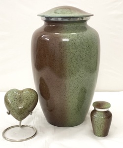 Vente en gros Urnes funéraires en aluminium marron avec rayures rose foncé pour adultes avec sac en velours gratuit L MAX B EXPORTS - Product Image 4