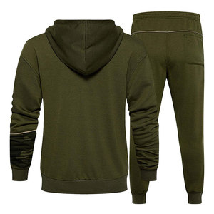 Nouvelle arrivée vente en gros de survêtements en coton de qualité supérieure pour hommes ensemble de jogging deux pièces avec pantalon élastique costumes de gymnastique en vente - Product Image 6